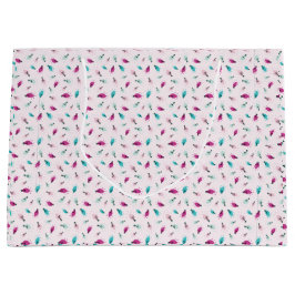 Pink Twinkle Lights Große Geschenktasche Geschenktüte