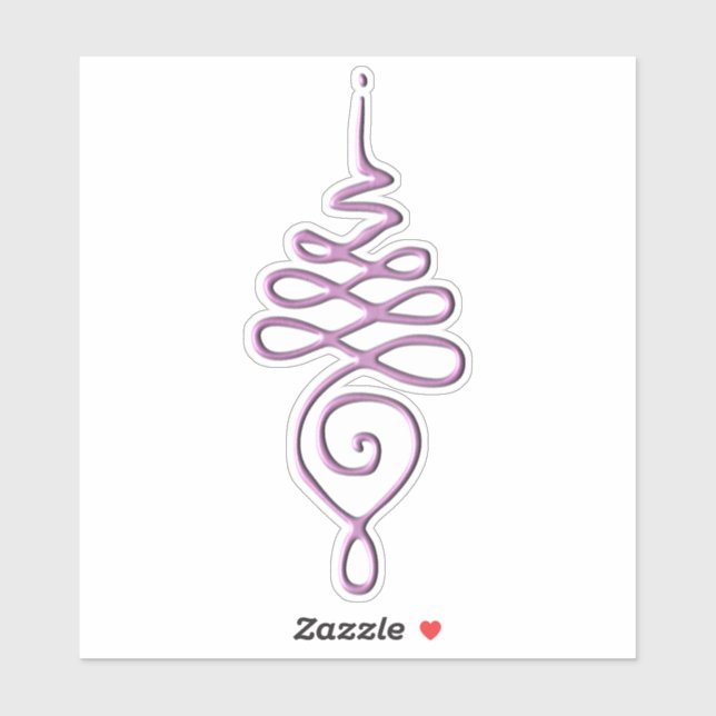 Pink Unalome  Aufkleber (Blatt)