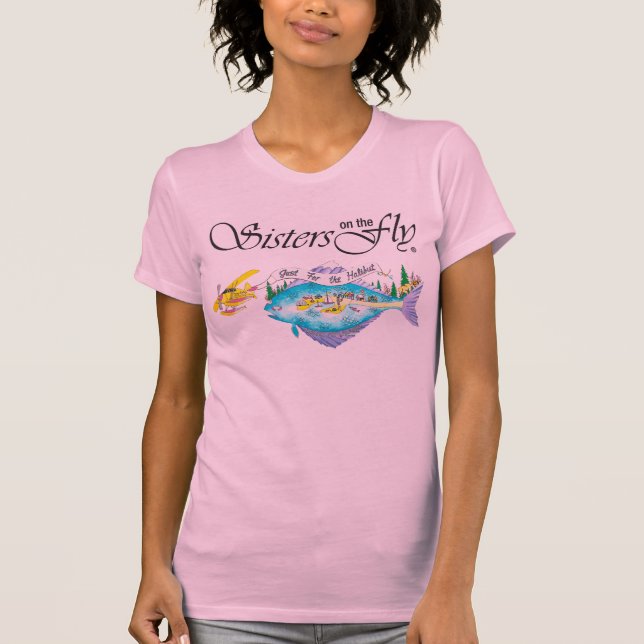 PINK UND ANDERE FARBEN, BEIDE SEITEN, DRUCKT T-Shirt (Vorderseite)