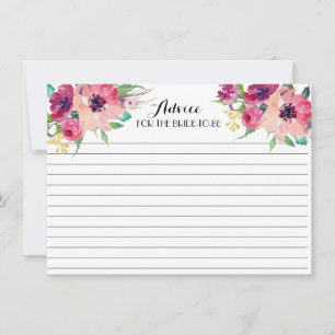 Pink und aquamarin schöne Blumenberater Karten