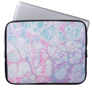 PINK UND AQUAMARINE ABSTRAKTE MALERIE LAPTOPSCHUTZHÜLLE