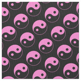Pink und Black Yin Yang Muster Stoff
