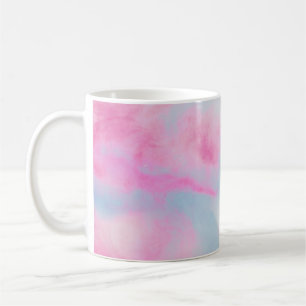 PINK UND BLAUER HINTERGRUND KAFFEETASSE