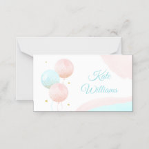 Pink und Blue Balloons Junge oder Girl Gender Reve