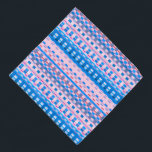 Pink und Blue Glitch Stripes Girly Psychedelic Halstuch<br><div class="desc">Abstraktes gestreiftes Design in gürtelfarbenen und pastellfarbenen Tönen. Hauptfarben dieses glitzernden Musters : Hellblau und rosa.</div>