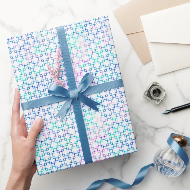 Pink und Blue Graphics Geschenkpapier (Schenken)