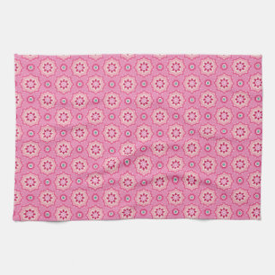 Pink und Blumenmuster Handtuch