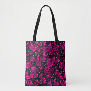 Pink und bordeauxrotes Polka-Dofetti-Muster