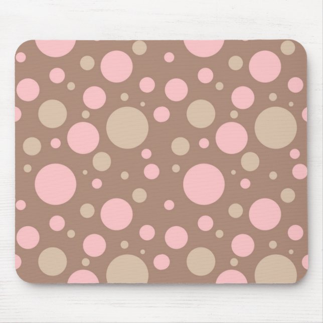 ~~Pink und Brown-Tupfen Mousepad (Vorne)