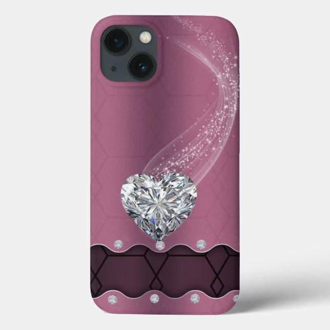 Pink und Diamond Case-Mate iPhone Hülle (Rückseite)