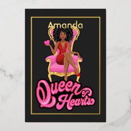 Pink und Gold Afterday Party Folieneinladung