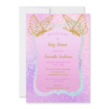 Pink und Gold Baby Dusche Whimsical Butterfly