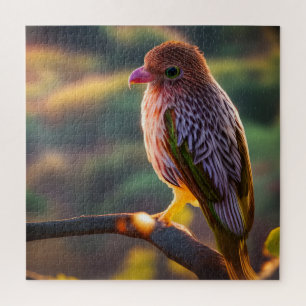 Pink und Gold Finch-a-Keet Jigsaw Puzzle