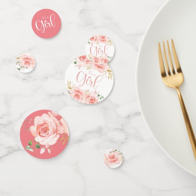 Pink und Gold Girl Baby Dusche Konfetti (Gruppe)