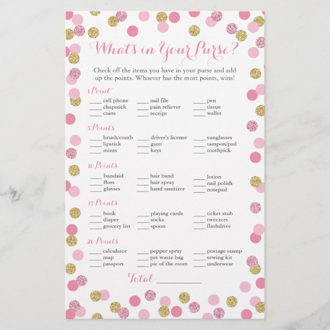 Pink und Gold Glitzer Was ist in deinem Handyspiel (Vorderseite)