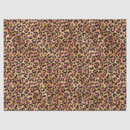 Pink und Gold Leopard Serie Design 13 Seidenpapier