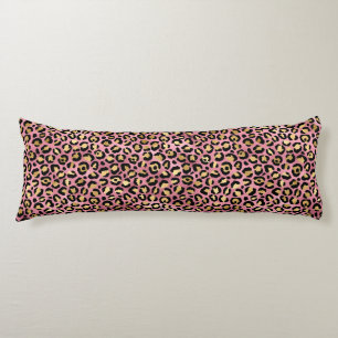 Pink und Gold Leopard Serie Design 15 Seitenschläferkissen