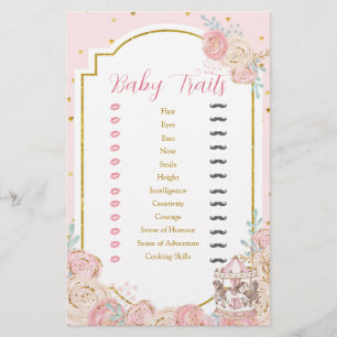Pink und Gold Magical Carousel Baby Tracks