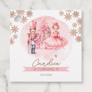 Pink und Gold Nutcracker Birthday Sugum Pflaume Fa Geschenkanhänger