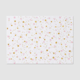 Pink und Gold Stars Confetti Tissue Paper Seidenpapier