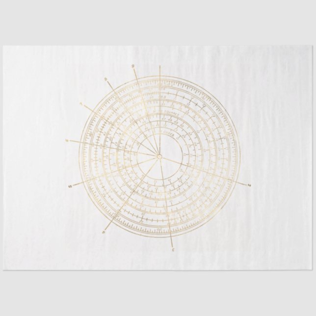 Pink und Gold Steampunk Serie Design 42 Seidenpapier (Vorderseite)