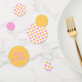 Pink und Gold überprüft personalisierbar Konfetti