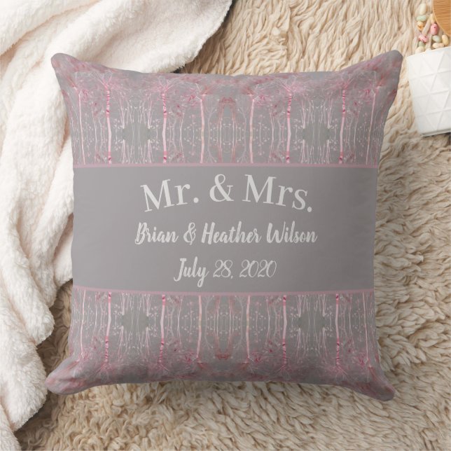 Pink und Grau Keepake Kissen (Decke)