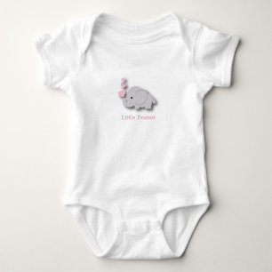 Pink und Gray Baby Elephant - Little Peanut Strampler