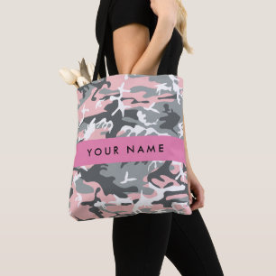 Pink und Gray Camouflage Ihr Name personalisieren