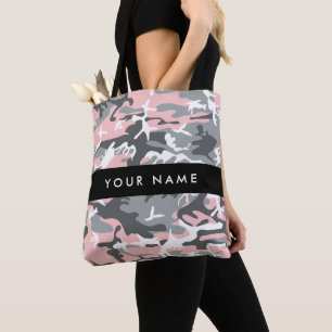 Pink und Gray Camouflage Ihr Name personalisieren