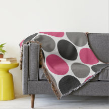 Pink und Gray Polika Dot