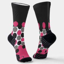 Pink und Gray Polika Dot