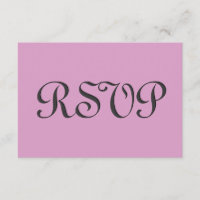 Pink und Gray UAWG Wedding Response Card S236