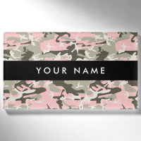 Pink und Green Camouflage Ihr Name Persönlich gest