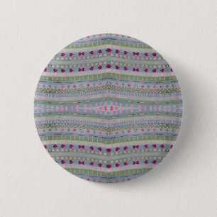 Pink und Green Hübsch Hearts Muster Button