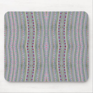 Pink und Green Hübsch Hearts Muster Mousepad