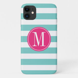 Pink und hellblaue Streifen für die benutzerdefini Case-Mate iPhone Hülle
