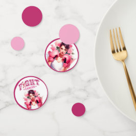 Pink und Hübscher Bluterbauchkrebs Konfetti