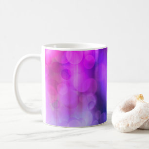 Pink und Lila Abstrakte Kreise Muster Kaffeemaschi Kaffeetasse
