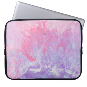 PINK UND LILA ABSTRAKTE MALERIE LAPTOPSCHUTZHÜLLE