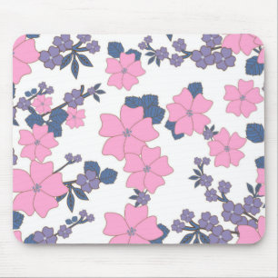 PINK UND LILA BLUME MOUSEPAD