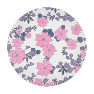 PINK UND LILA BLUME SCHNEIDEBRETT