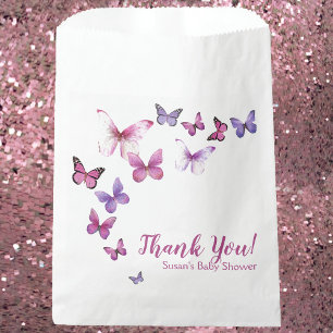 Pink und Lila eine kleine Schmetterlingsdusche Geschenktütchen