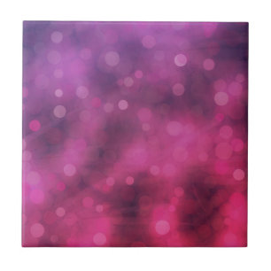 Pink und Lila funkelnde Lichter Bokeh Muster Fliese