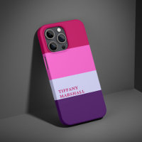 Pink und Lila Streifen Muster Totbeutel