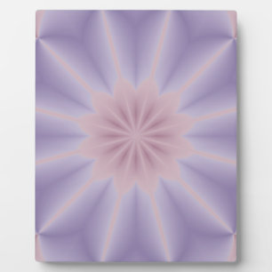 Pink und Lilac 3D Weihnachten Blume Drei Fotoplatte