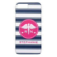 PINK UND MARINE-STREIFENcaduceus-KRANKENSCHWESTER