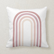 Pink und Mauve Minimalistischer Regenbogenwirbel K