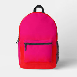 Pink- und Orange-Gradient Bedruckter Rucksack