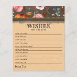 Pink und Orange Pumpkins wünschen für das Baby